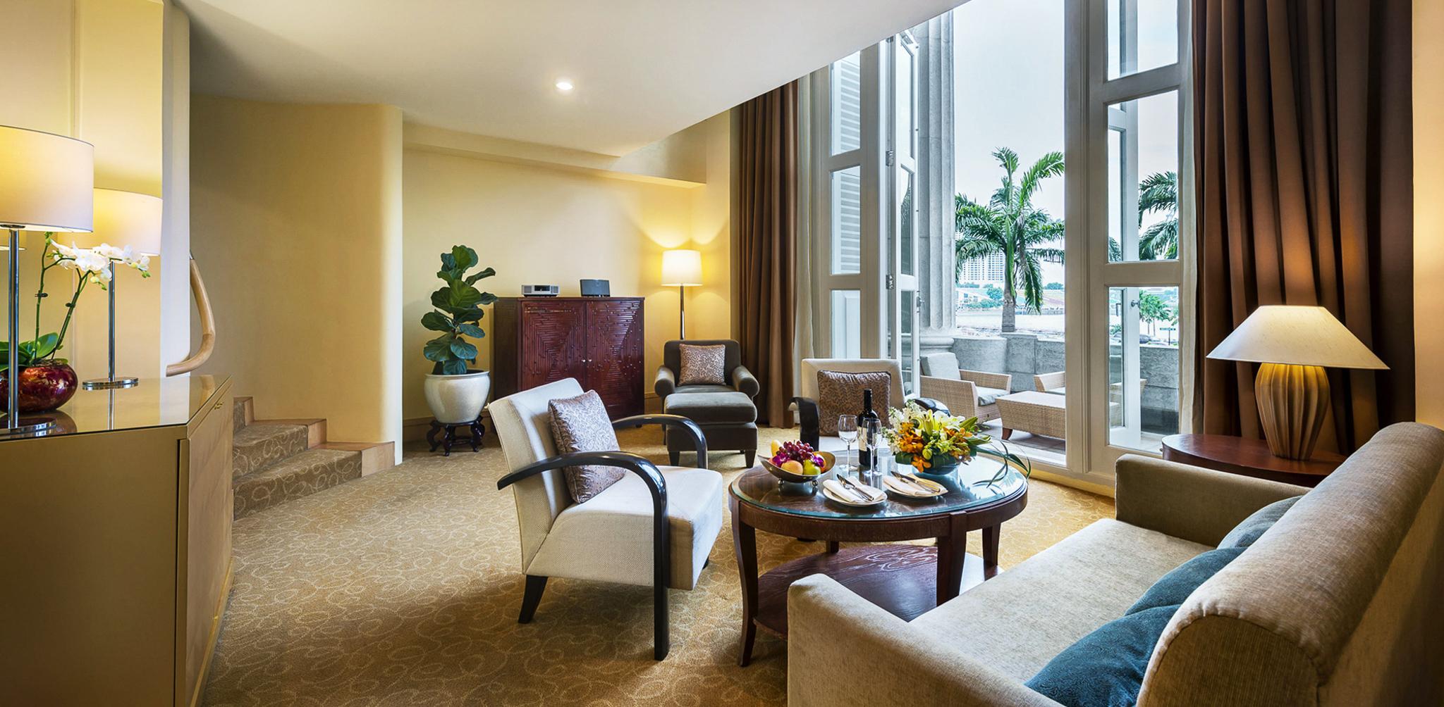 The Fullerton Hotel Σιγκαπούρη Εξωτερικό φωτογραφία A suite at the hotel
