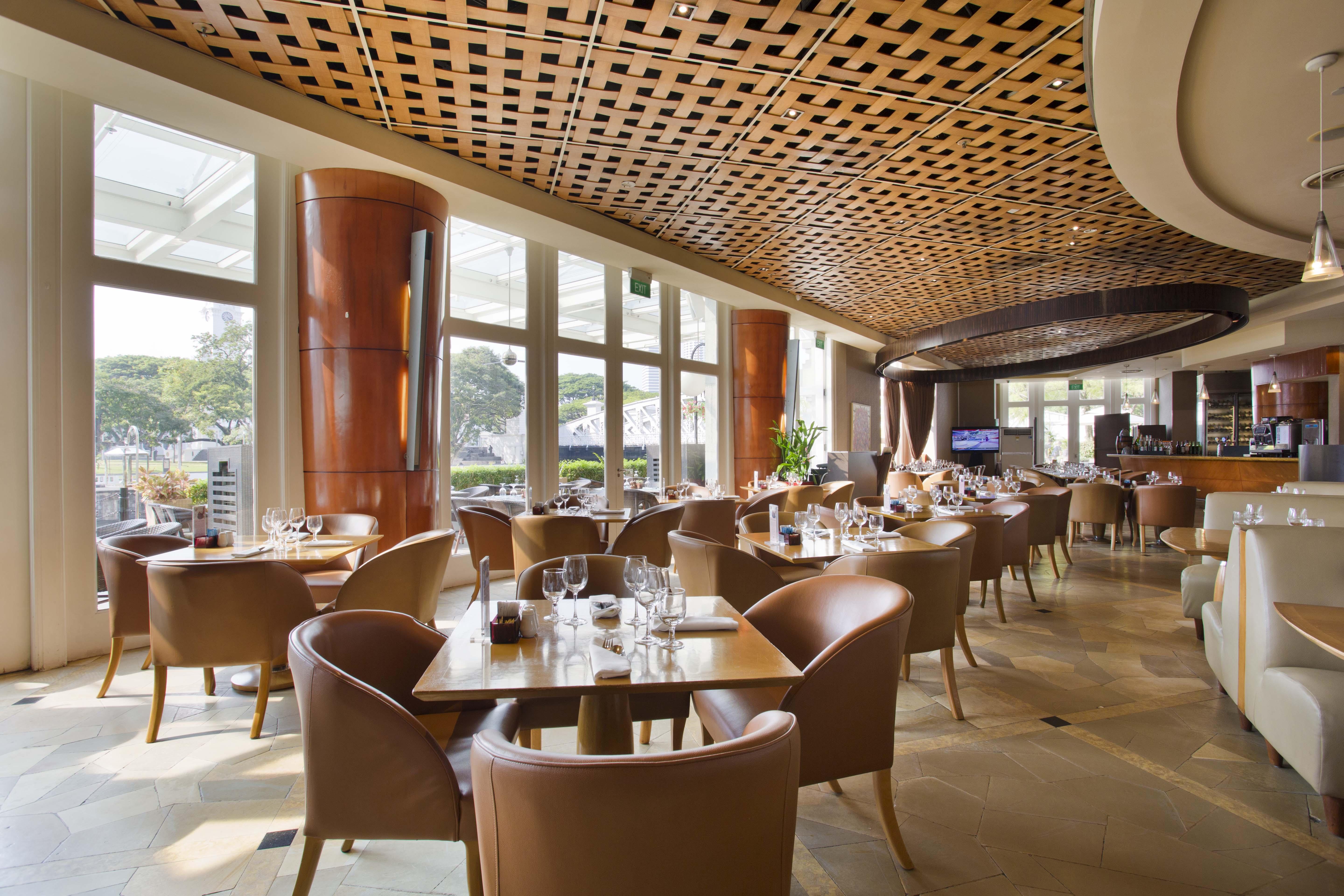 The Fullerton Hotel Σιγκαπούρη Εξωτερικό φωτογραφία The interior of the restaurant